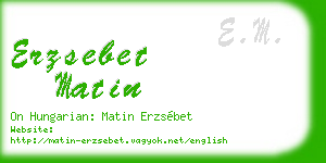 erzsebet matin business card