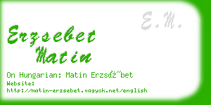 erzsebet matin business card